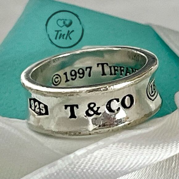 Tiffany & Co. Jewelry - Tiffany & Co 1837 Concave Ring - sz 5 - 925 Silver